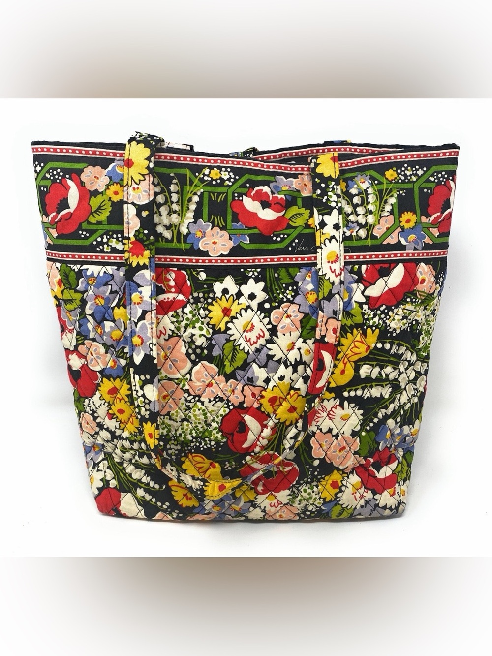 Vera Bradley NWOT Retired Poppy Pattern Tote Vintage